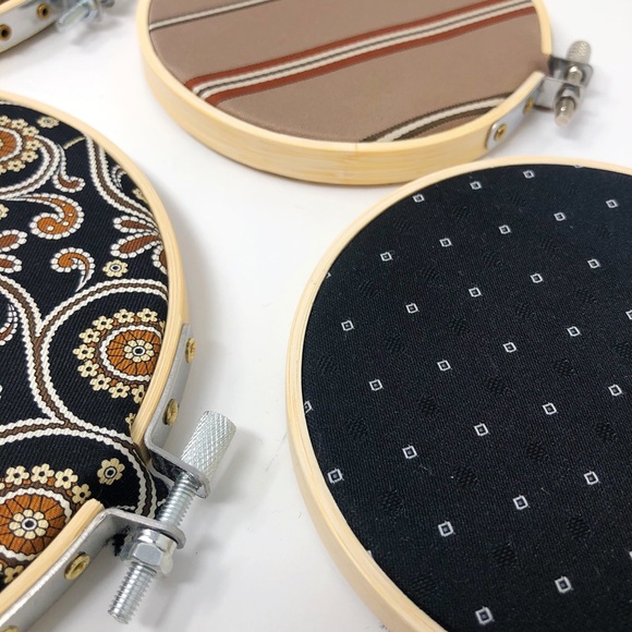 Necktie wall hanging set, neutral brown black - Picture 6 of 12